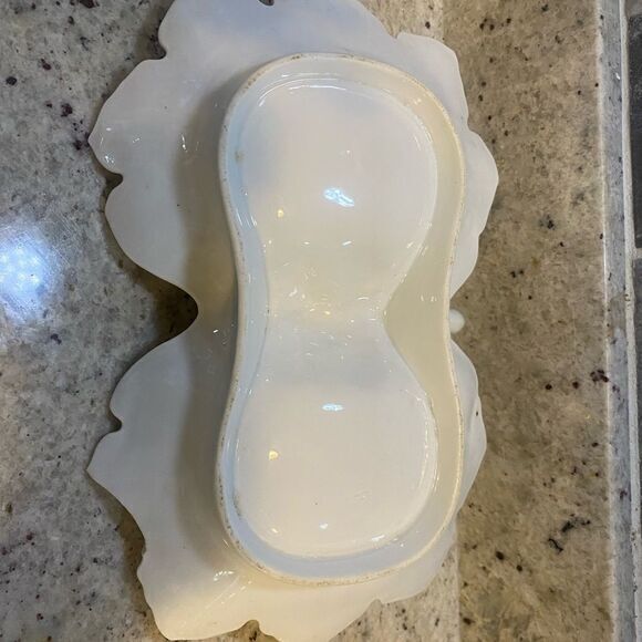 - vintage Germany‎ Fruit Themed 2 compartment ceramic Serving Tray - Picture 3 of 8